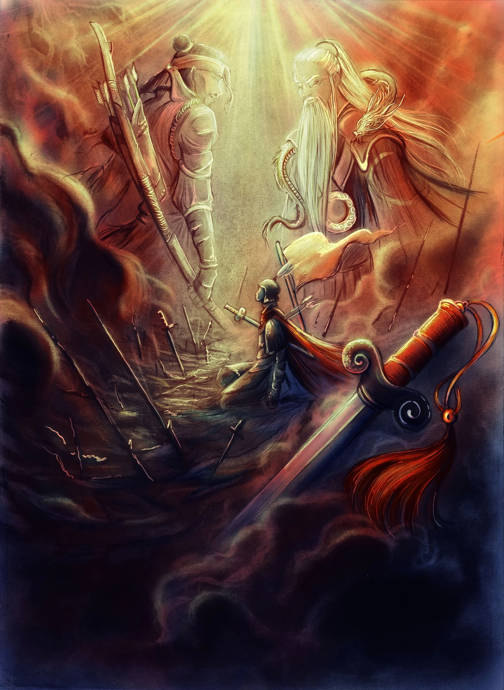 Ilustración de la baraja campeón